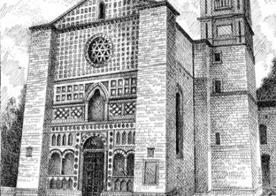 Perugia chiesa di San Francesco al prato